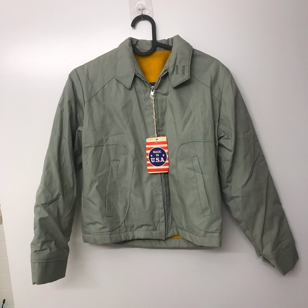 Vintage NOS 50s Harrington Jacket Fleece Quilting